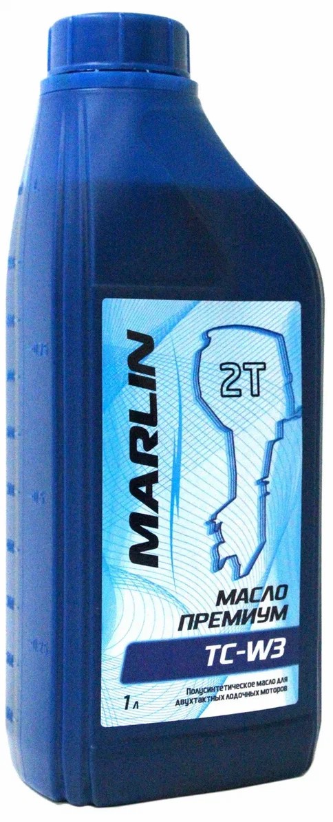 МАСЛО ПОЛУСИНТЕТИЧЕСКОЕ MARLIN ПРЕМИУМ 2Т, TC-W3, 1 ЛИТР в Энгельсе