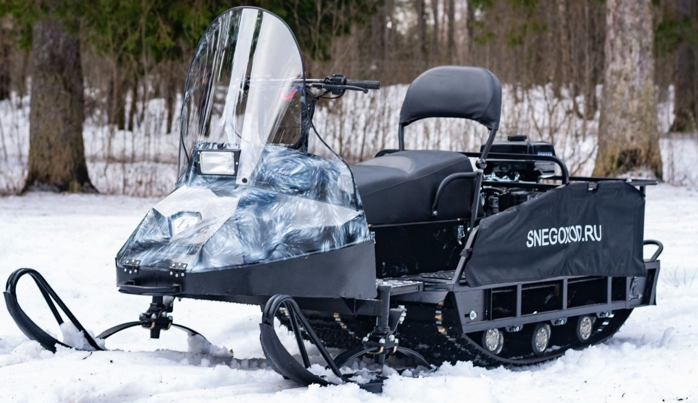 Миниснегоход Бурлак Егерь Экспедитор 15 л.с. , реверс, тормоз, капот белый в Энгельсе