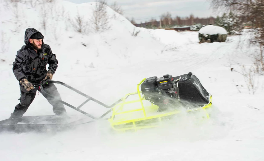 Мотобуксировщик Бурлак ХОЗЯИН-1 (капот ткань) в Энгельсе