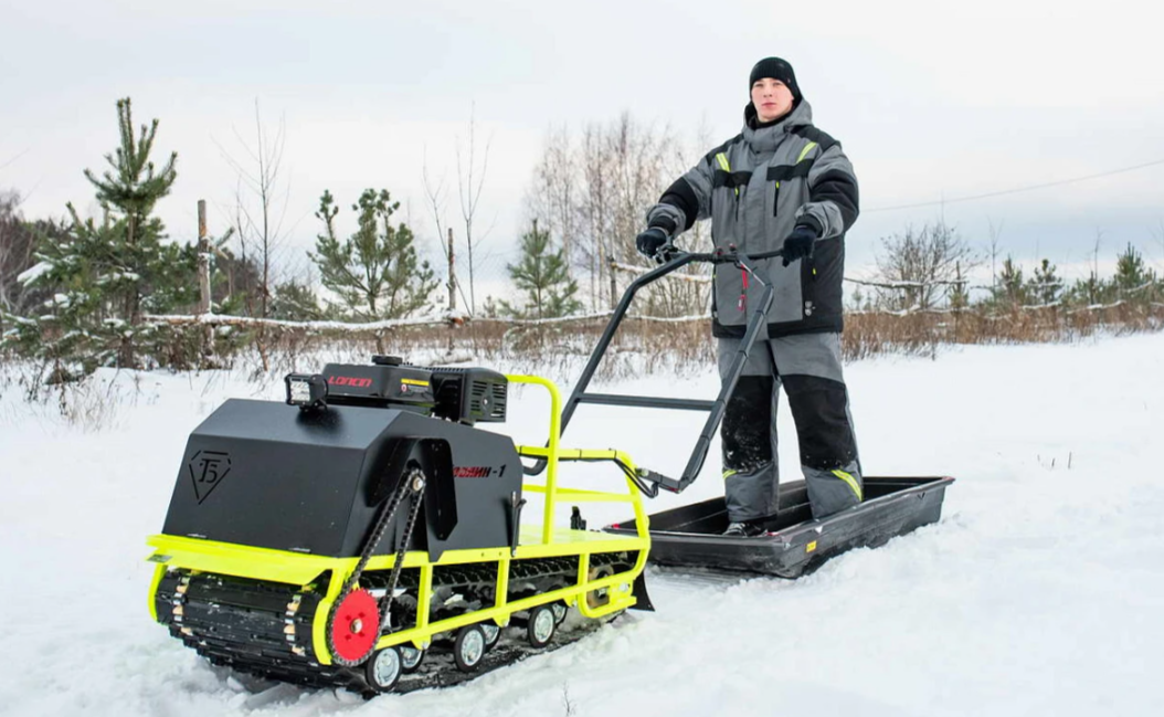 Мотобуксировщик Бурлак ХОЗЯИН-1 (капот ткань) в Энгельсе