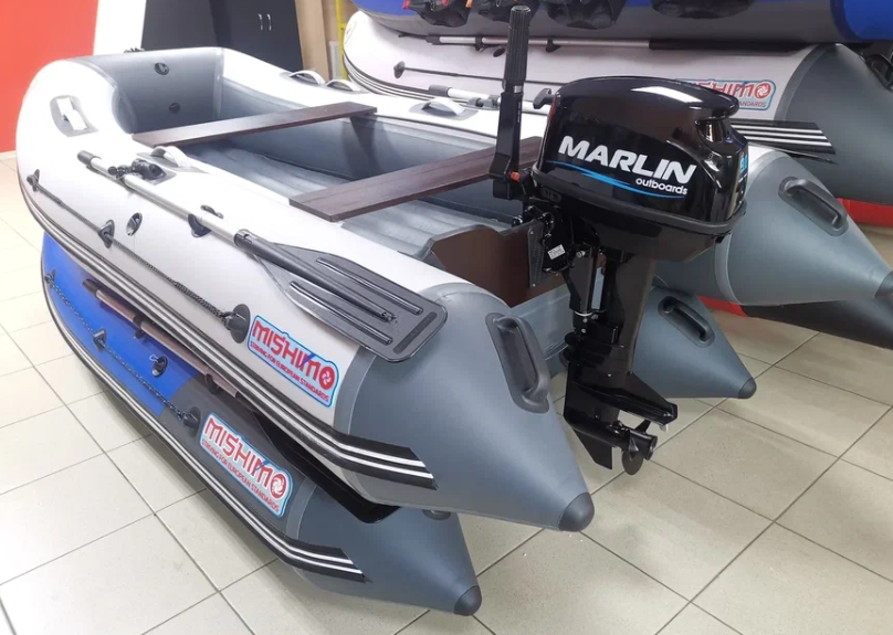 КОМПЛЕКТ ЛОДКА MISHIMO LITE 335 + МОТОР 9,8 Л.С. в Энгельсе