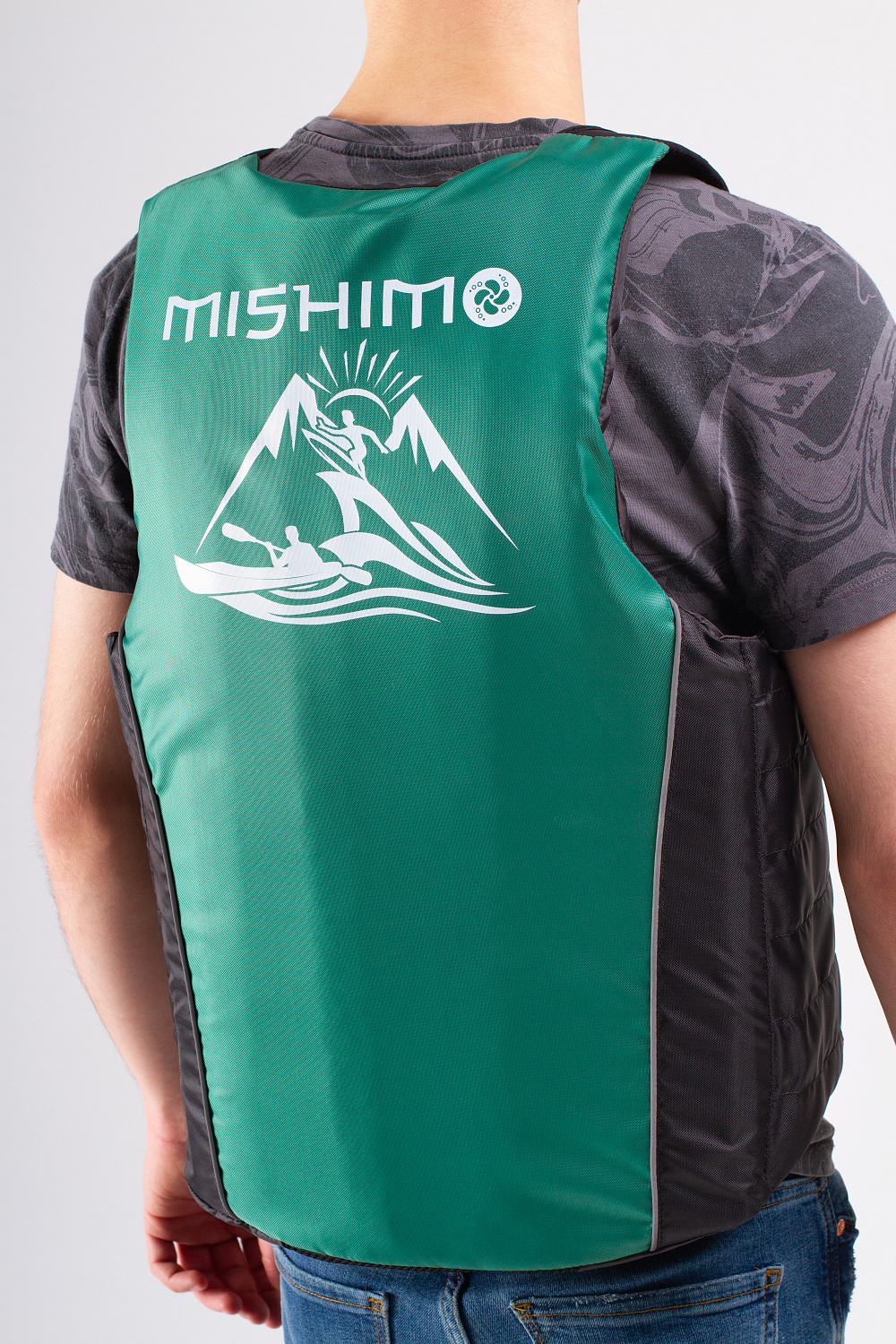 Жилет спасательный MISHIMO PRO Премиум качества Черно-зеленый в Энгельсе