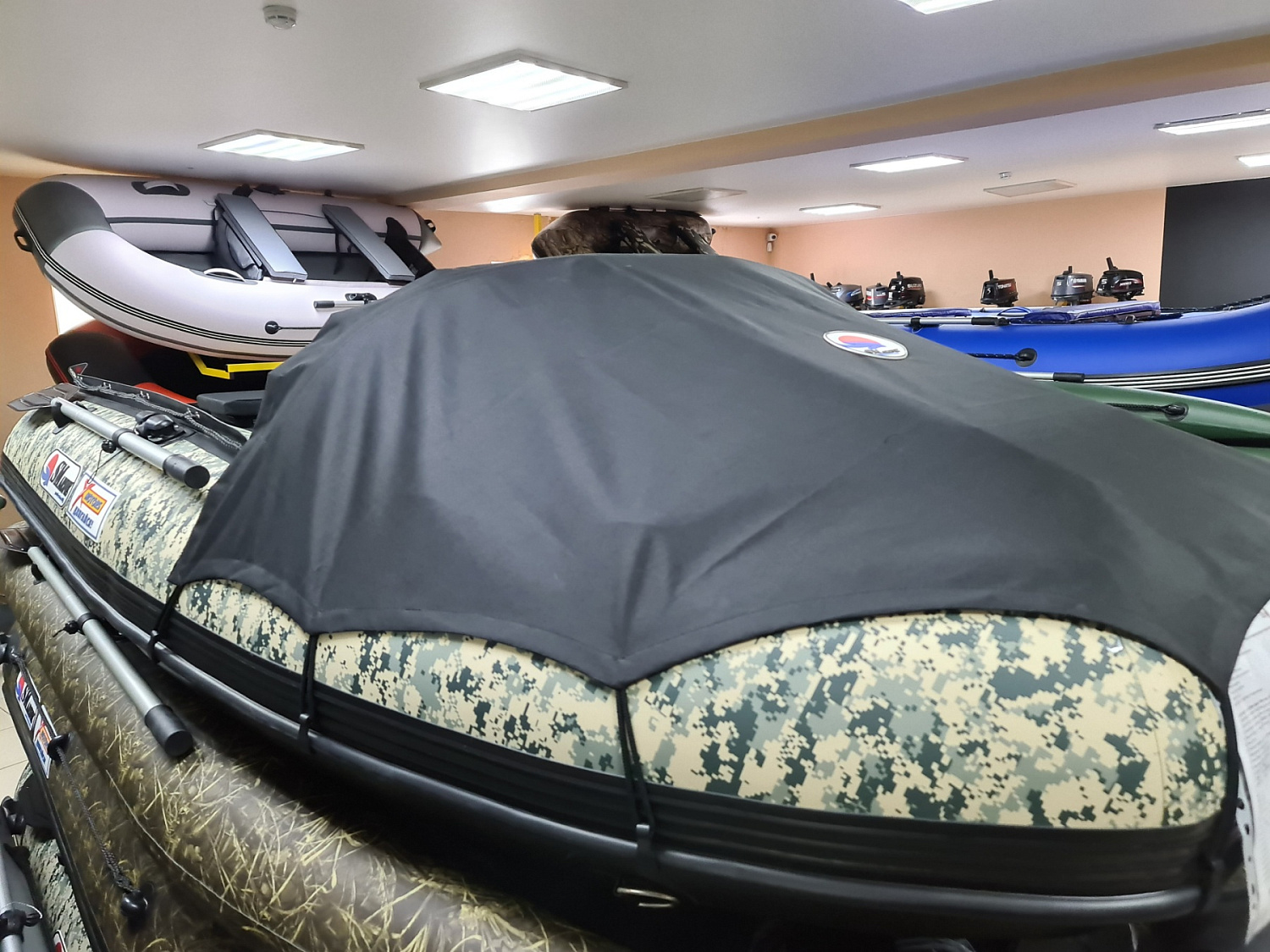 КОМПЛЕКТ НОСОВОГО ТЕНТА К ЛОДКЕ SMARINE AIR MAX 380 ЧЕРНЫЙ в Энгельсе