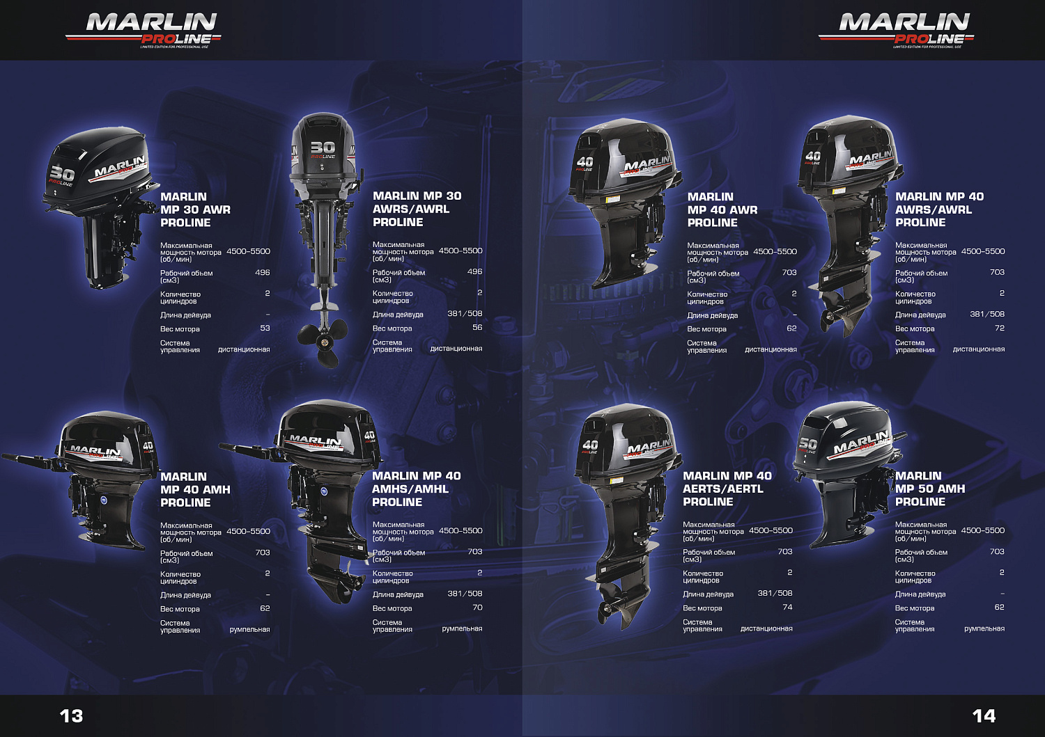 Лодочный мотор MARLIN PROLINE MP 9.9 (15) AWRS в Энгельсе