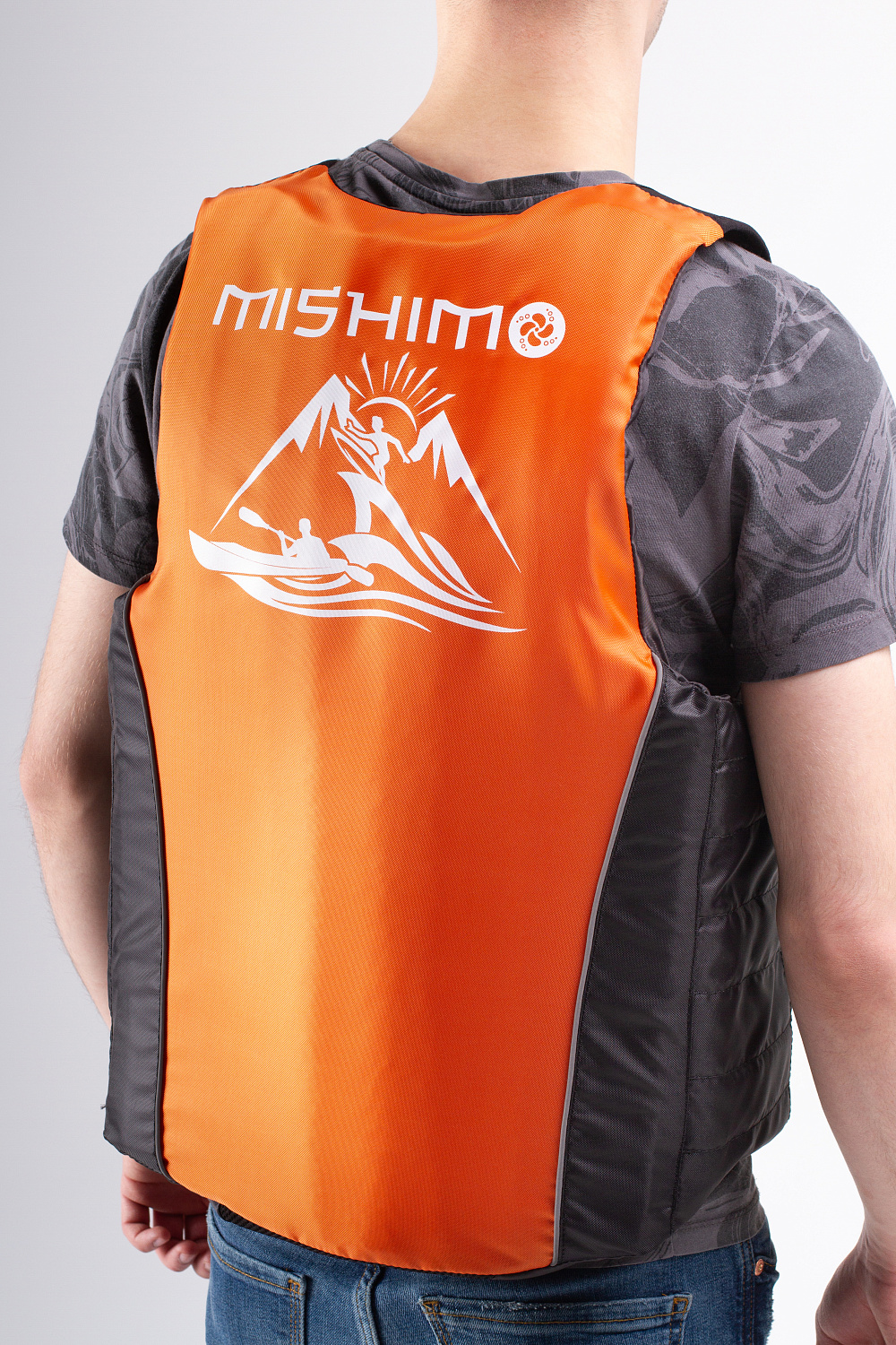 Жилет спасательный MISHIMO PRO Премиум качества Черно-оранжевый в Энгельсе