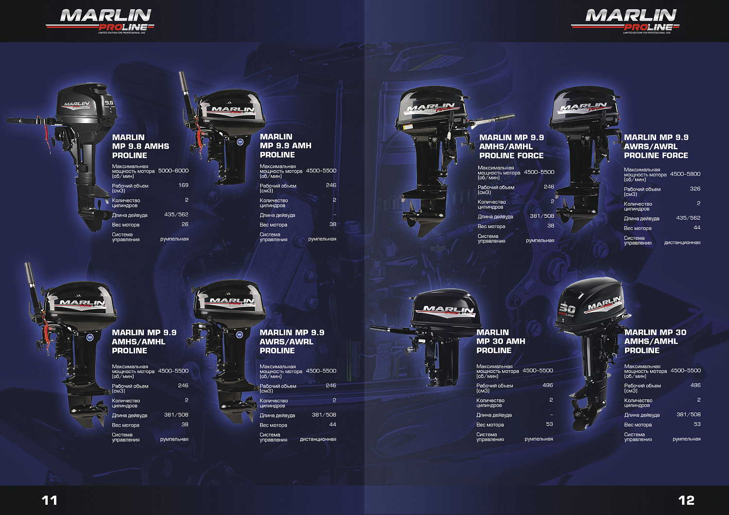 Лодочный мотор MARLIN PROLINE MP 9.9 (15) AWRS в Энгельсе